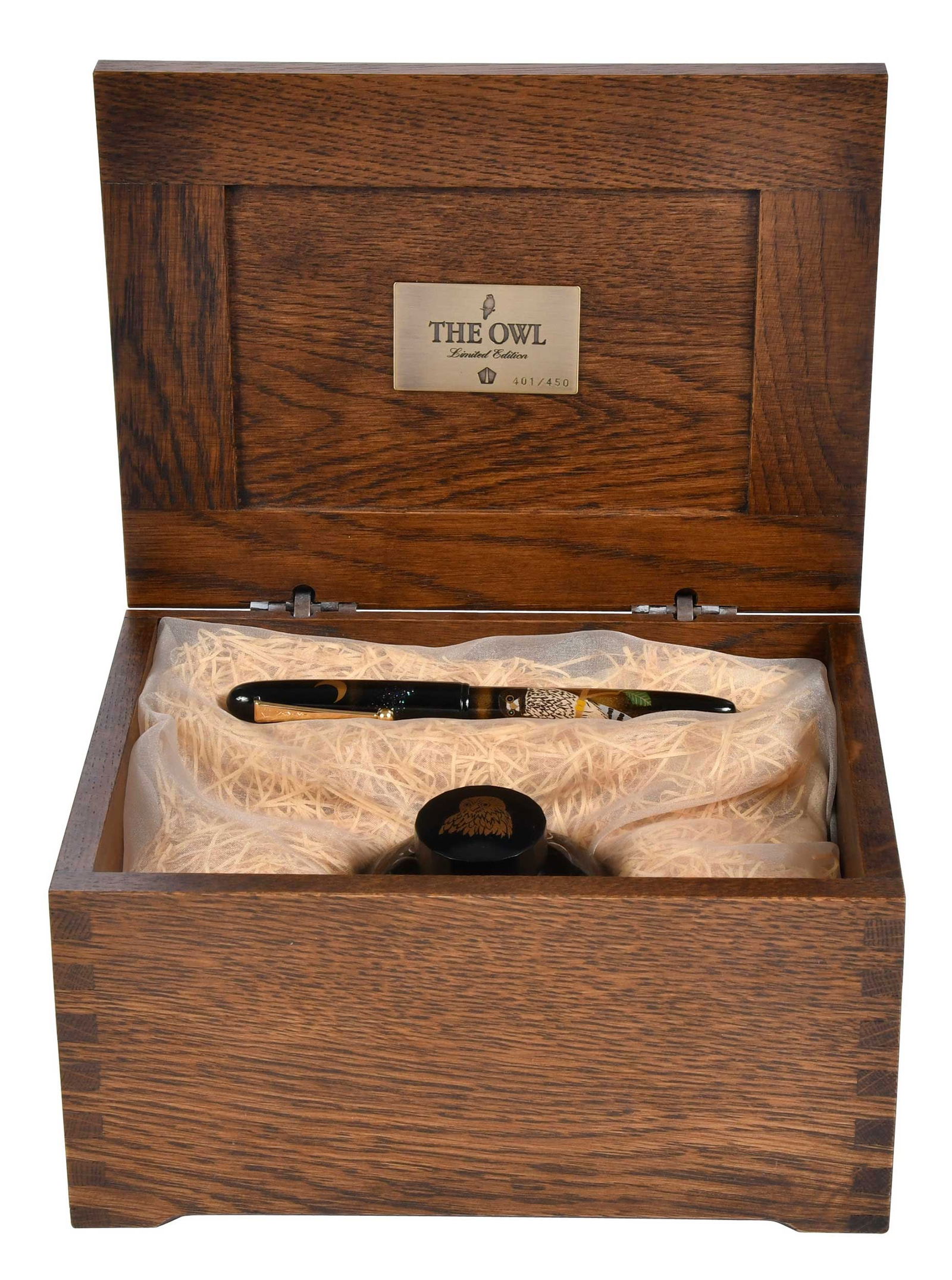 Pilot Namiki Yukari 2002 Ltd. Edition 'Owl Maki-E' Fountain Pen Set in Box (1 of 10)