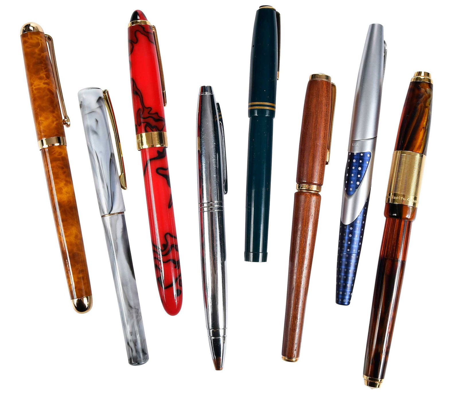 16 Assorted Fountain and Ballpoint Pens (1 of 5)
