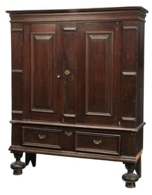 American William & Mary Gumwood and Ebonized Kas