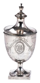 American Federal Coin Silver Sugar Urn