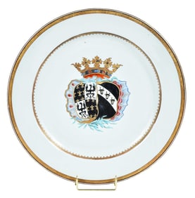 Large Chinese Export Armorial Porcelain Charger, for the Dutch Market