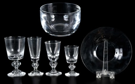 72 Piece Steuben Glass Table Service