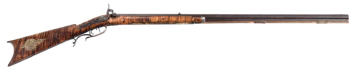 Kentucky Style Percussion Rifle Stamped P.G.