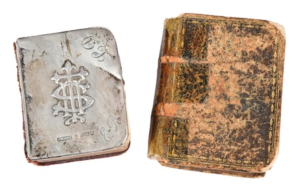 Manigault Signed Children's Bible and Silver Manigault Prayer Book