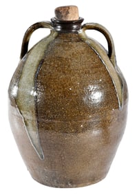 Heavner Family Attributed North Carolina Stoneware Syrup Jug