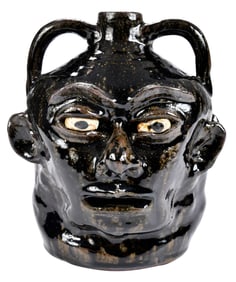 Lanier Meaders Double Face Jug
