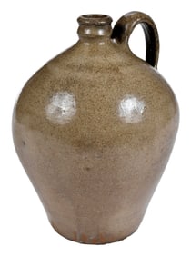 Stoneware Whisky Jug Attributed to the Cyrus Cogburn Shop Georgia