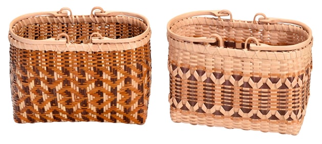 Two Lucille Lossiah Shopper Baskets