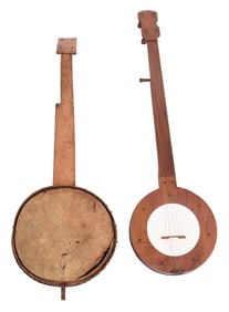 Two North Carolina Folk Banjos