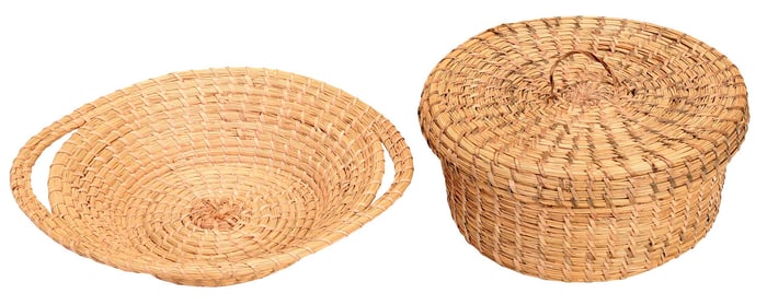 Two Allen Green Baskets