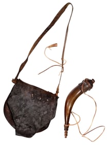 Hunting Pouch and Powder Horn