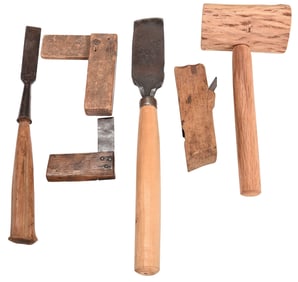 Group of Woodworking Related Objects