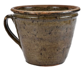 Edgefield South Carolina Attributed Stoneware Clabber Bowl or Cream Pot