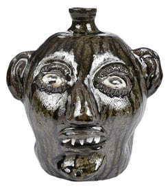 Harold Hewell Georgia Stoneware Face Jug