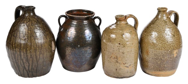 Four Pieces of Georgia Stoneware