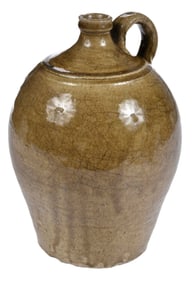 Edgefield South Carolina Lewis Miles Stoneware Manufactory Attributed Jug