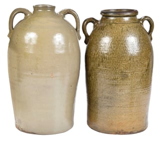 Two Large Pieces of Alabama Stoneware
