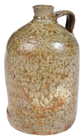 Scarce Virgil Oscar Long Crawford County Georgia Stoneware Jug