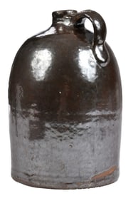 Henry Newton Long Stamped Crawford County Georgia Stoneware Jug