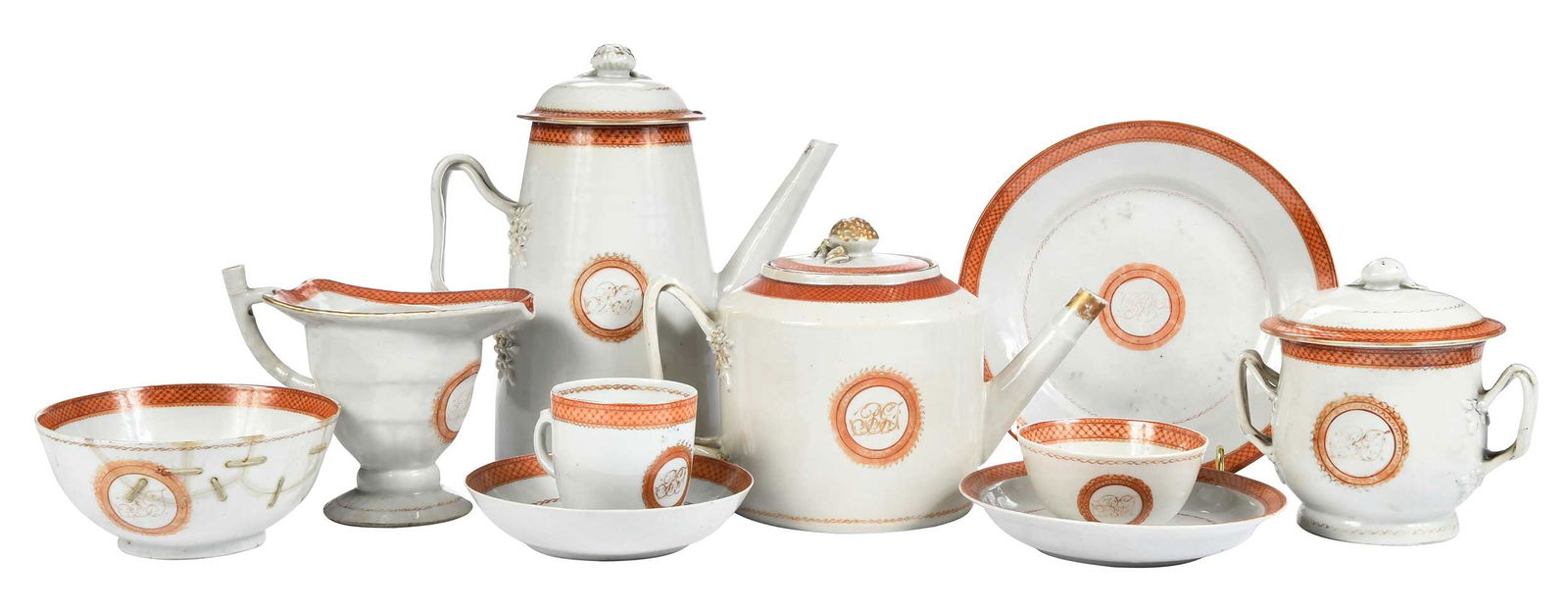 Chinese Export Hard Paste Porcelain Tea and Coffee Service (1 of 9)