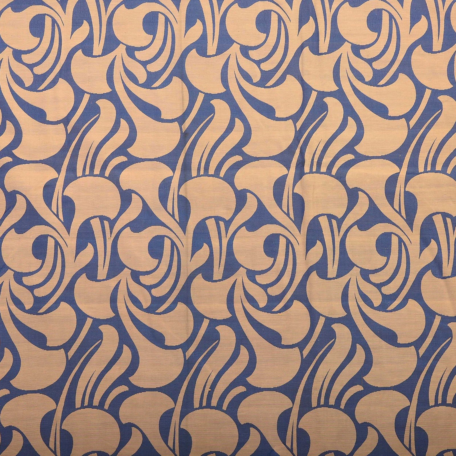 Pair of Silk Printed Curtains (1 of 6)