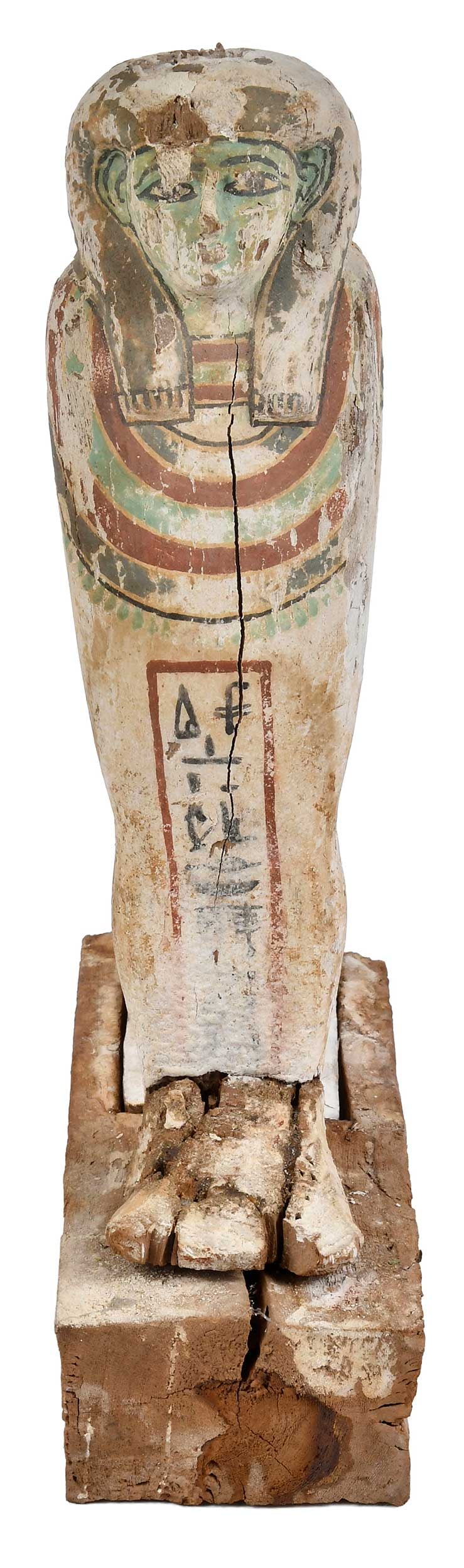 Egyptian Carved and Polychrome Wood Ptah Sokar Osiris Figure (1 of 11)