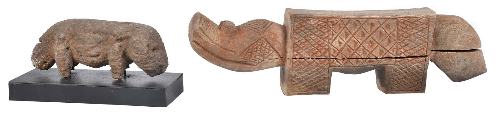 Two African Carved Wood Animals (1 of 8)
