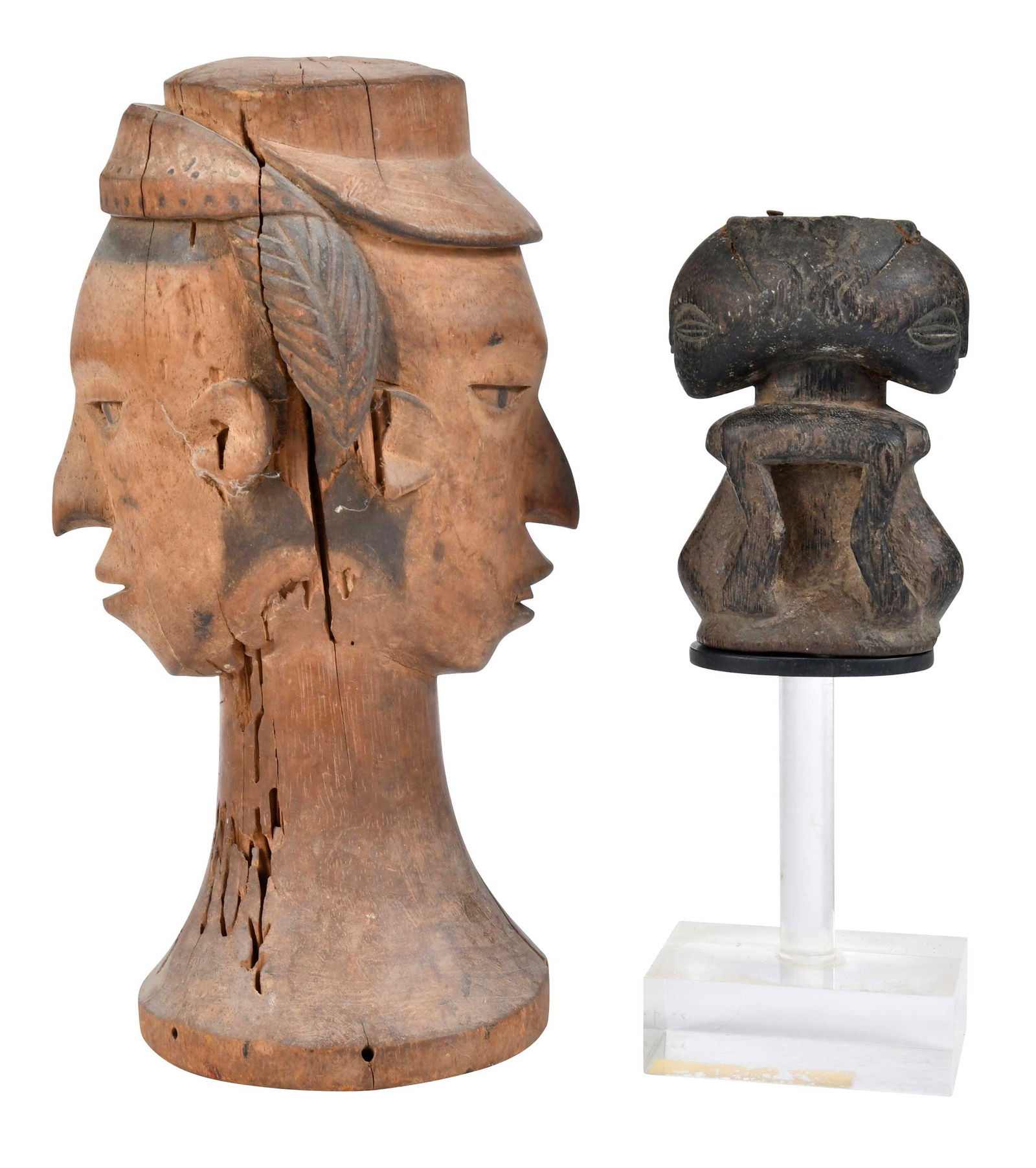 African Janiform/Janus Faced Bust and Fetish (1 of 12)