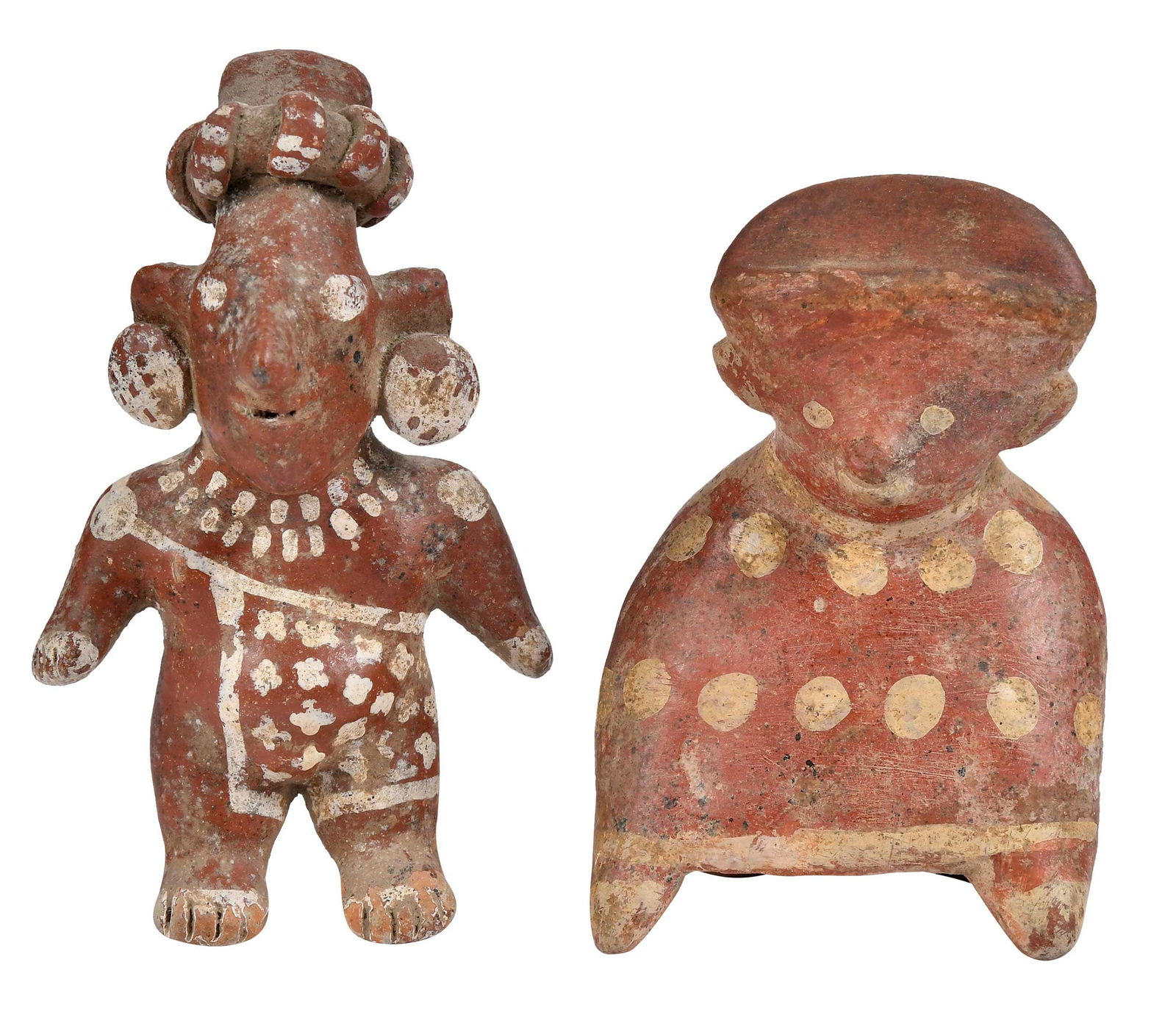 Two Pre-Columbian or Style Ceramic Figures (1 of 6)
