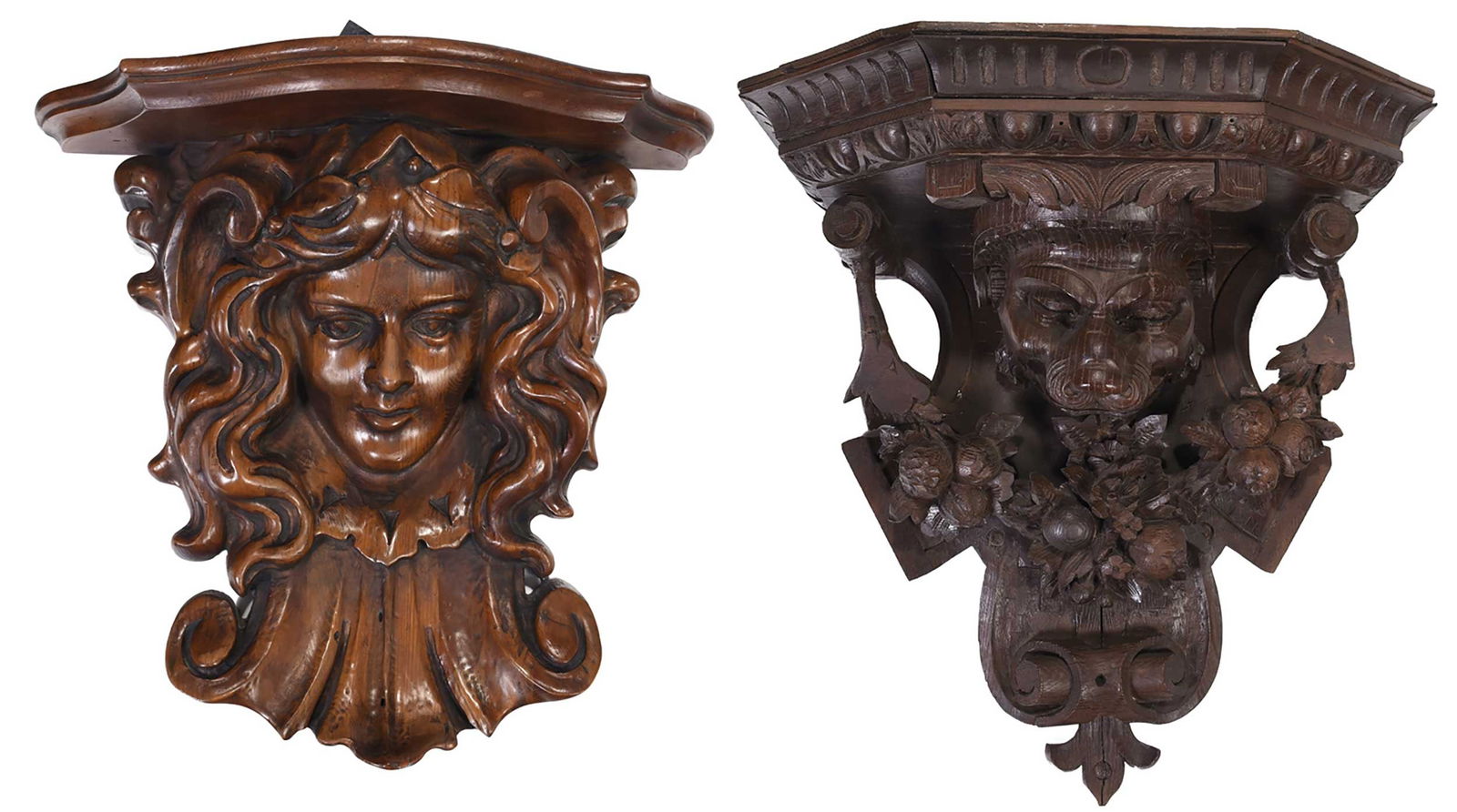 Two Large Continental Carved Corbels (1 of 14)