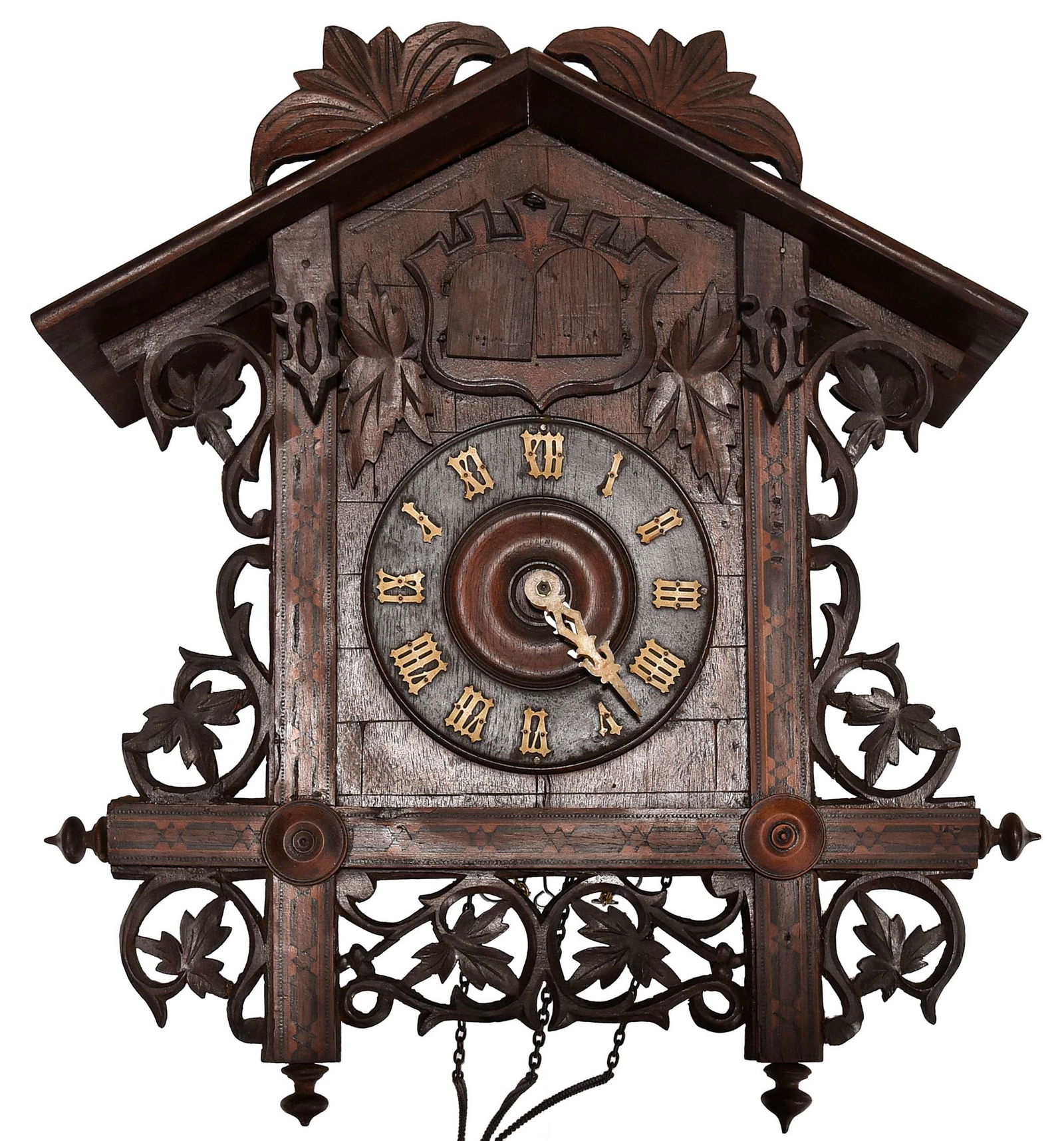 Black Forest Carved Double Bird Cuckoo Clock (1 of 6)