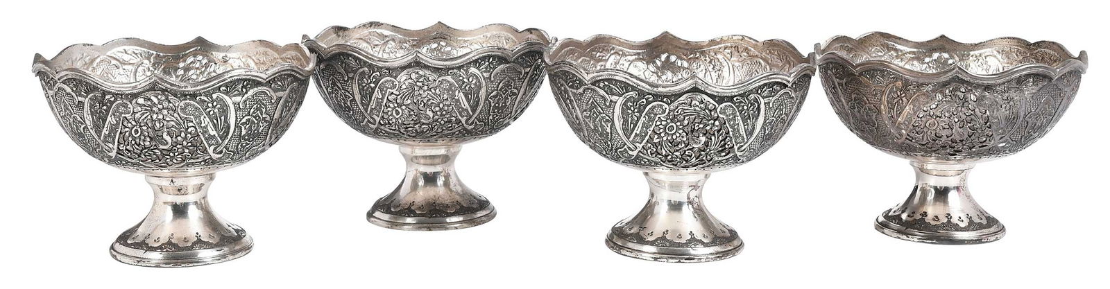 Set of Four Persian Silver Compotes (1 of 7)