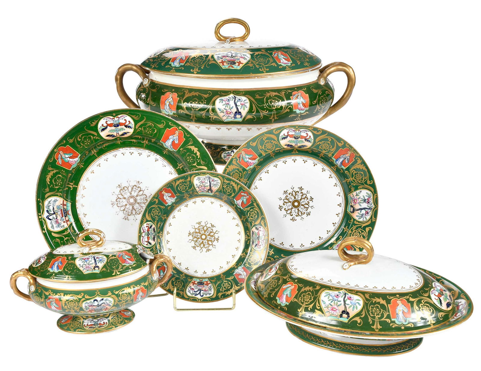 Ashworth Brothers Ironstone Chinoiserie 103 Piece Dinner Service (1 of 11)