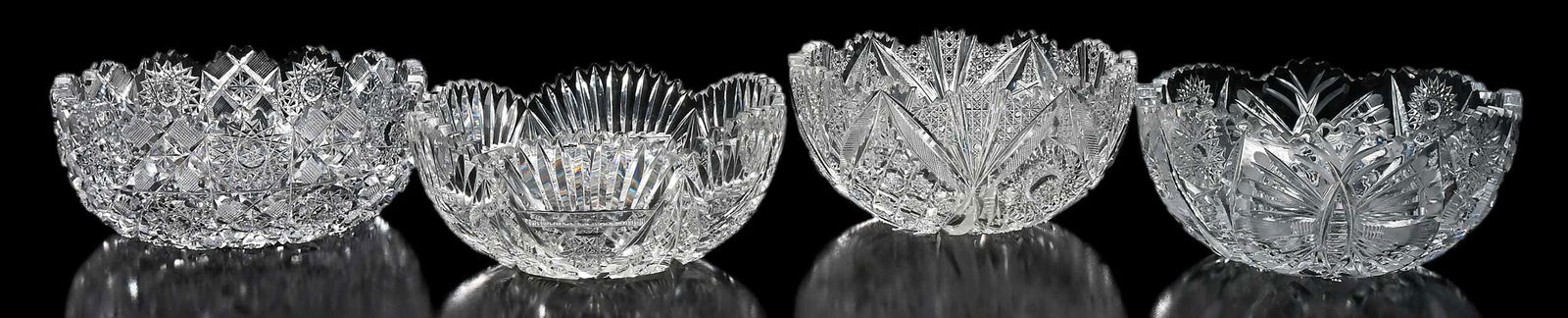 Four American Cut Glass Bowls (1 of 11)