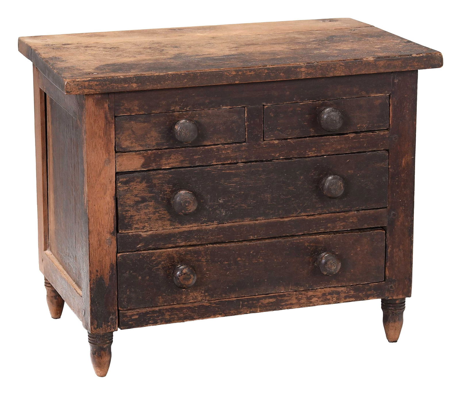 Rare Tennessee Federal Miniature Chest in Original Surface, Published