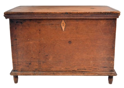 Inlaid Miniature Blanket Chest