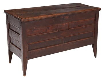 Tennessee Federal Paneled Walnut Lift Top Chest