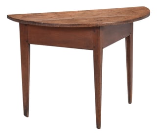 Southern Federal Walnut Half Round Table