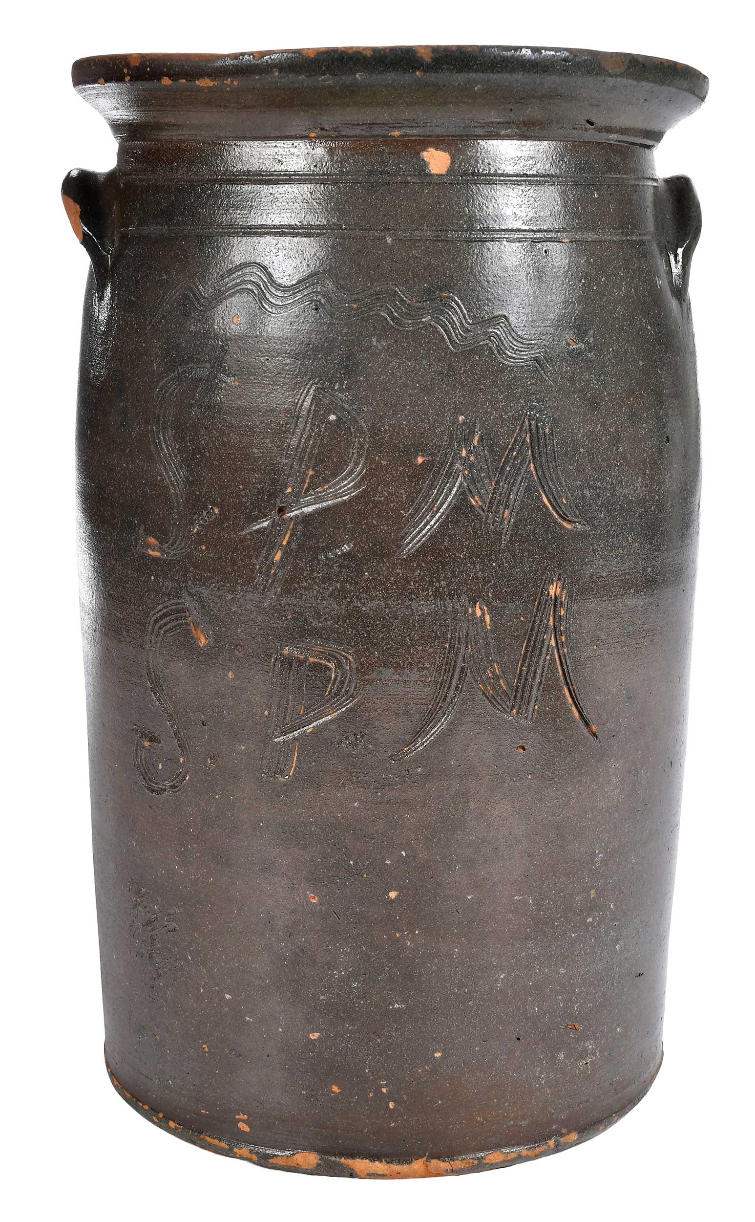 Rare Signed Samuel P. McFarland East Tennessee Stoneware Jar (1 of 12)