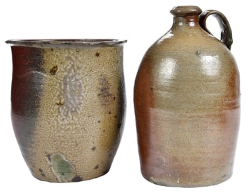 Two Pieces of Craven Family Stoneware