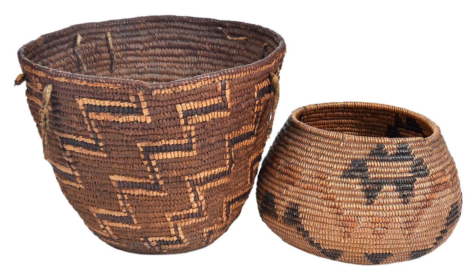 Two Native American Coiled Baskets (1 of 9)