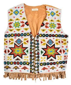 Native American Other Destination  Beaded Vest