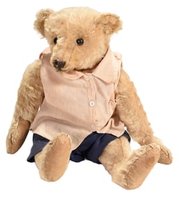 Mohair Teddy Bear in Outfit