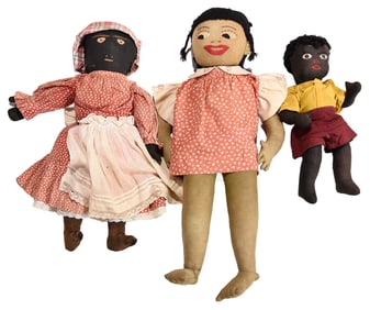 Three Black Americana Dolls