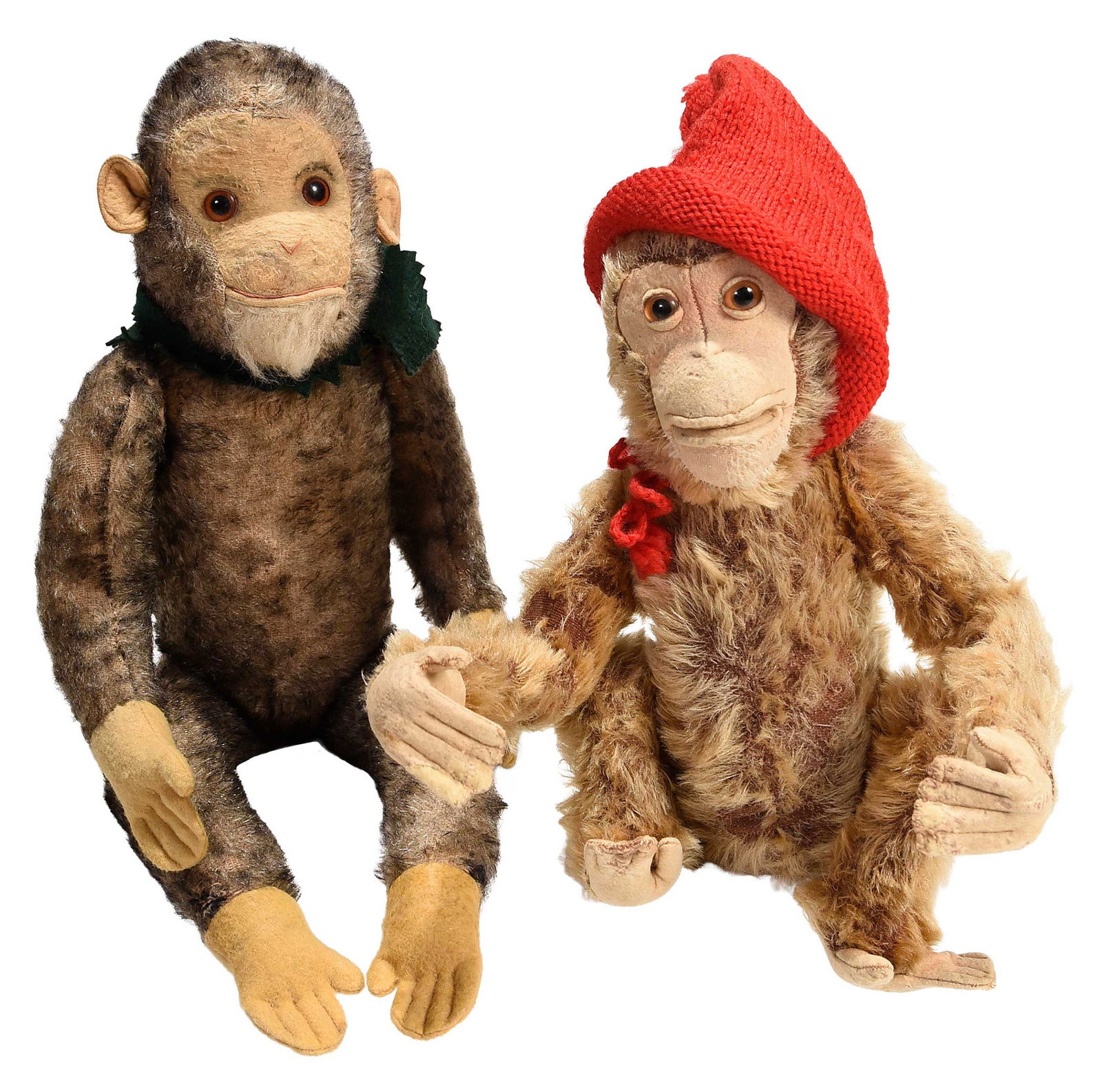 Two Mohair Monkeys with Jointed Limbs and Swivel Heads (1 of 11)