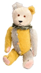 Mohair Circus Bear with Jointed Limbs and Swivel Head