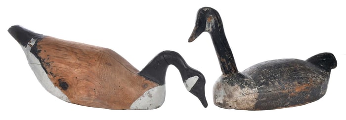 Two Working Canada Goose Decoys