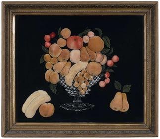 Framed American Trapunto Still Life Picture