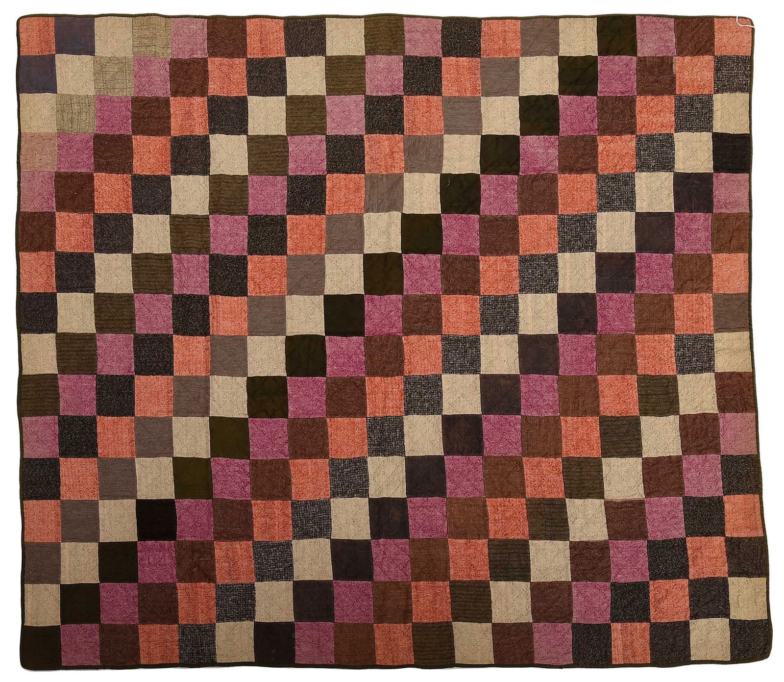 Canadian Patchwork Quilt in Checkerboard Decoration (1 of 5)