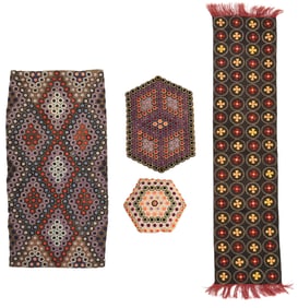 Four Felted Decorative Textiles